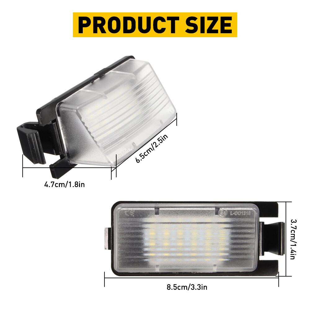 For Infiniti G25 G35 G37 Q60 2003-2013 18 SMD LED License Plate