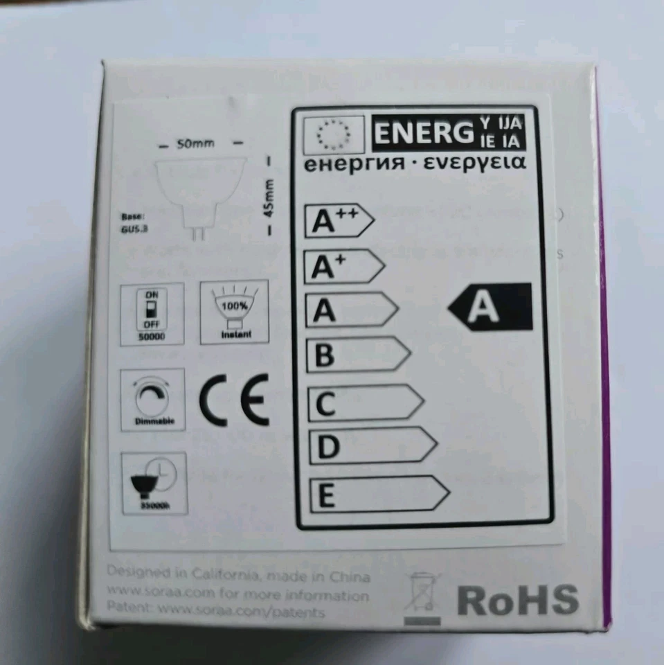 SORAA Vivid GU5.3, 36Deg 7.5w 4000k 95cri Led MR16 - Image 4 of 4