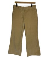 Vintage Talbots Khaki Corduroy Pants Straight Leg Stretch Slacks Size 8 Petites