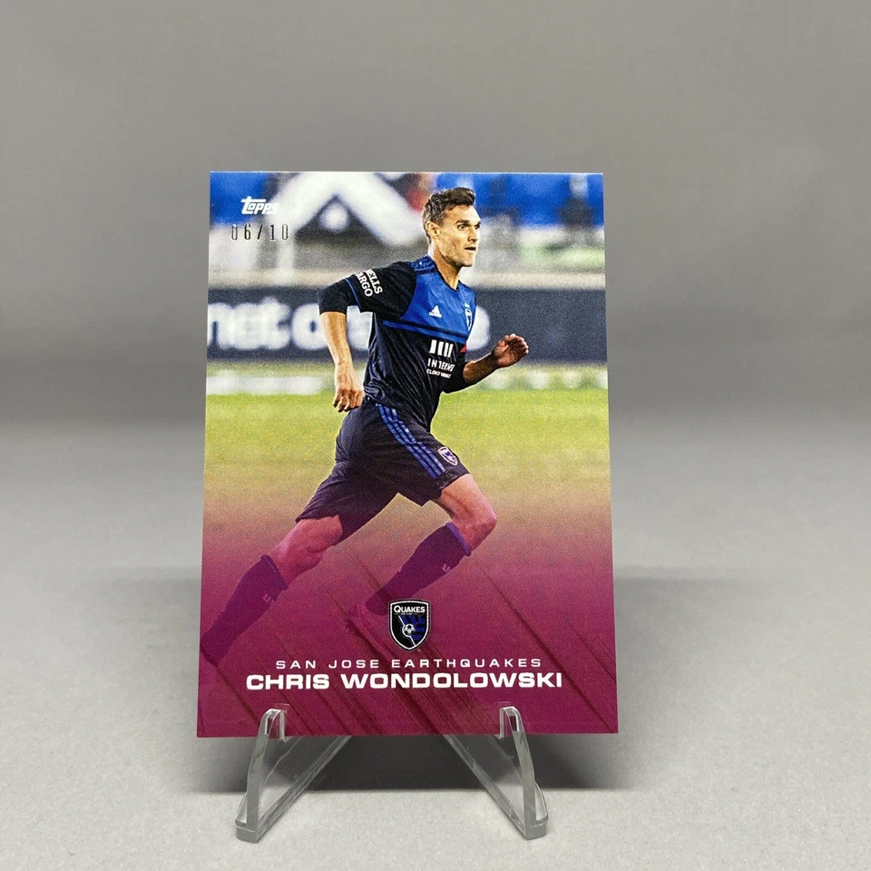2020 Topps MLS Playoffs Red /10 Chris Wondolowski #16A - Image 2 of 4