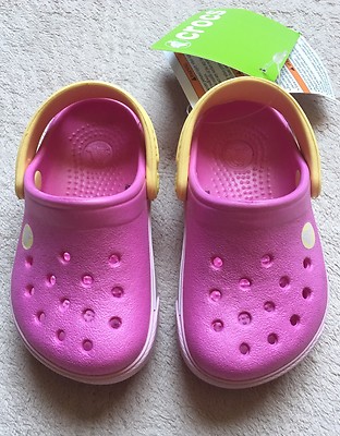 Crocs Crobband Clog, Toddler 4/5, Relaxed, Slingback, Party/Ballerina Pink,  NWT