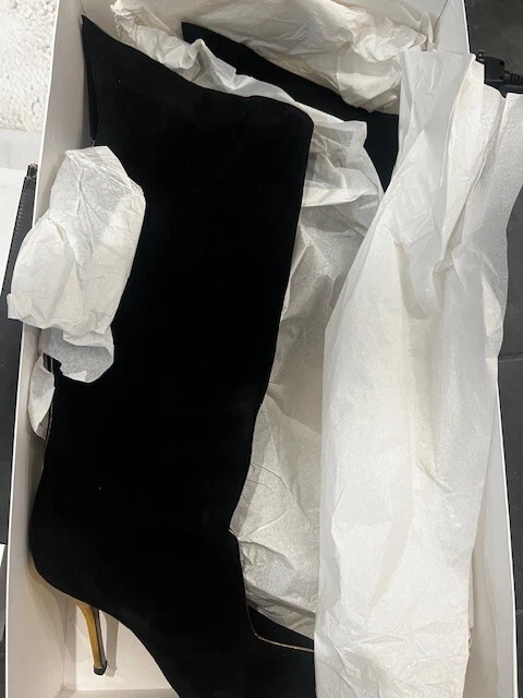 Совершенно новый Paul Andrew черная замша сапоги до колена, 40,5/9 - 10 США - Изображение 2 из 4