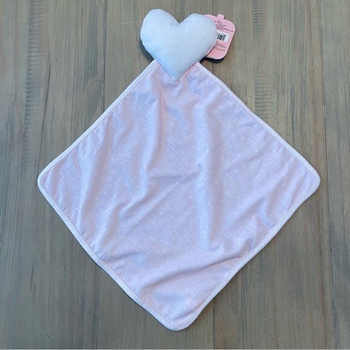 Hallmark Heart Lovey Pink Plüsch Rosa Sicherheitsdecke Weiß Polka Dots Rassel - Bild 5 von 8