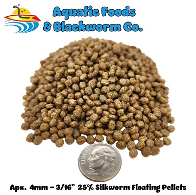 20-lbs 4mm  25% Silkworm Color Enhancing Floating Pellets Koi & Pond Fish