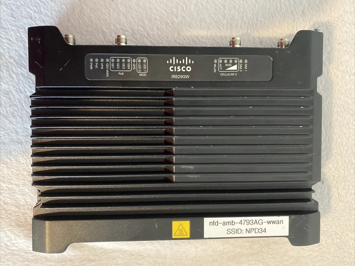 Cisco IR829GW 4G LTE GSM LAN WIFI CELL Router IR829GW-LTE-VZ-AK9
