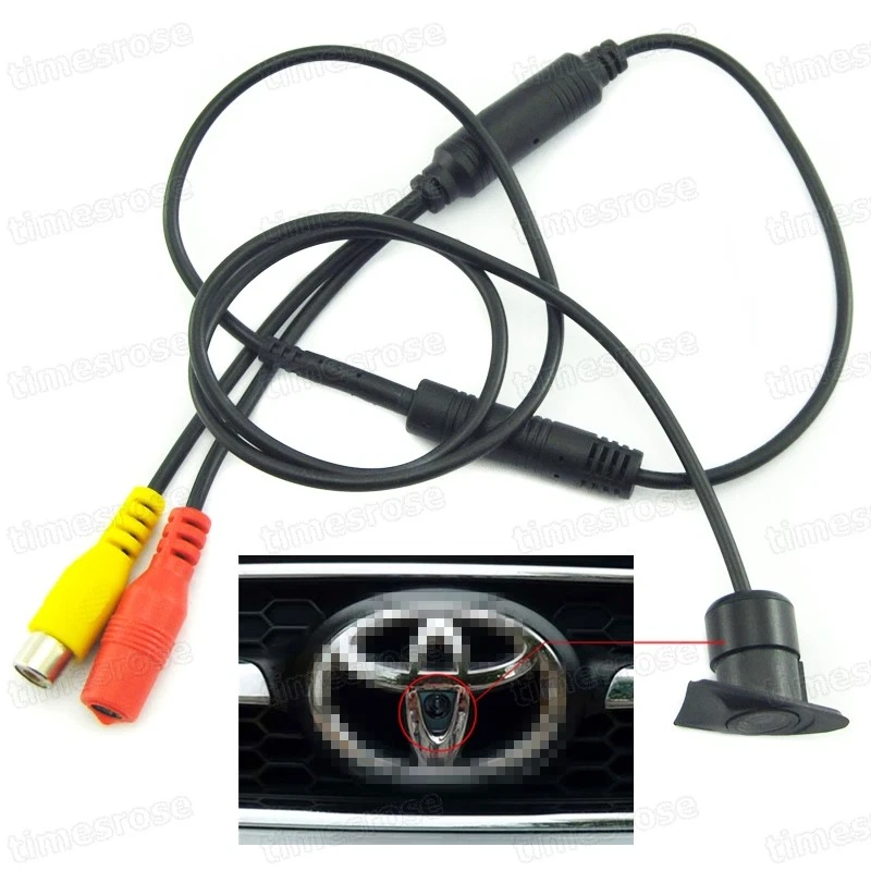 HD CCD Car Front View Camera Logo Embedded for Toyota RAV4 2007-2012 08 09 10 11 - Image 3 of 4