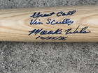 MOOKIE WILSON SIGNED BASEBALL BAT RAWLINGS GREAT CALL VIN SCULLY 10/25/86 JSA — photo 3