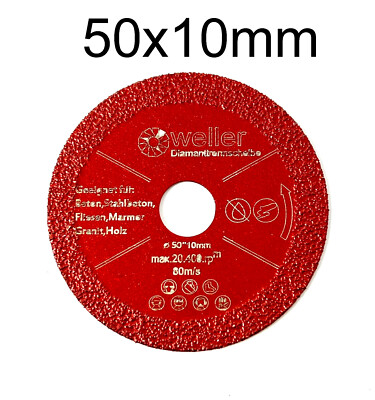 Diamanttrennscheibe Sägeblatt 50x10 passend für Bosch easy cut grind