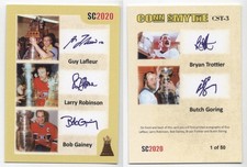 2020 SC2020 Lafleur Robinson Gainey Trottier Goring conn smythe printed auto /50
