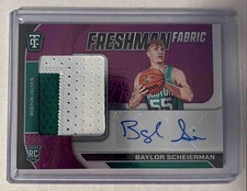 2024 Totally Certified Baylor Scheierman Freshman Fabric Purple /49 RC Auto