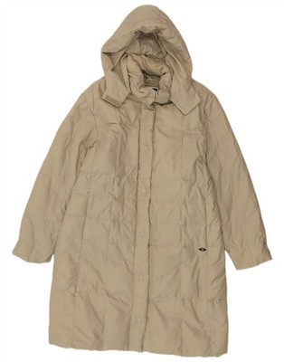 SERGIO TACCHINI Womens Oversized Hooded Padded Coat UK 48 XL Beige AD15