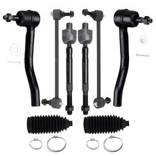 8-pc Suspension Kit Tie Rod End Sway Bar Link Steering Rack Boot For Maxima