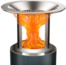 Heat Deflector for Solo Stove Mesa XL 7" Fire Pit, Maximizes Heat Radius & Redir