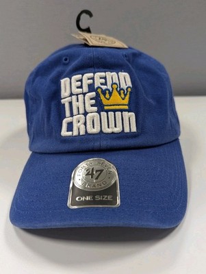 Kansas City Royals Defend The Crown '47 Brand Strapback Adjustable Hat Cap