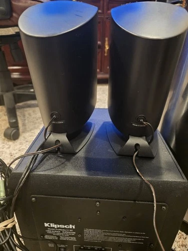 KLIPSCH ProMedia 2.1  Bluetooth Speakers Subwoofer Volume Bass Control WORKS!