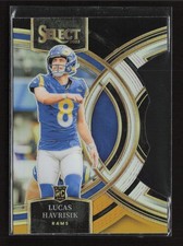 2023 Panini Select Lucas Havrisik Black and Gold Prizms Die Cuts #141