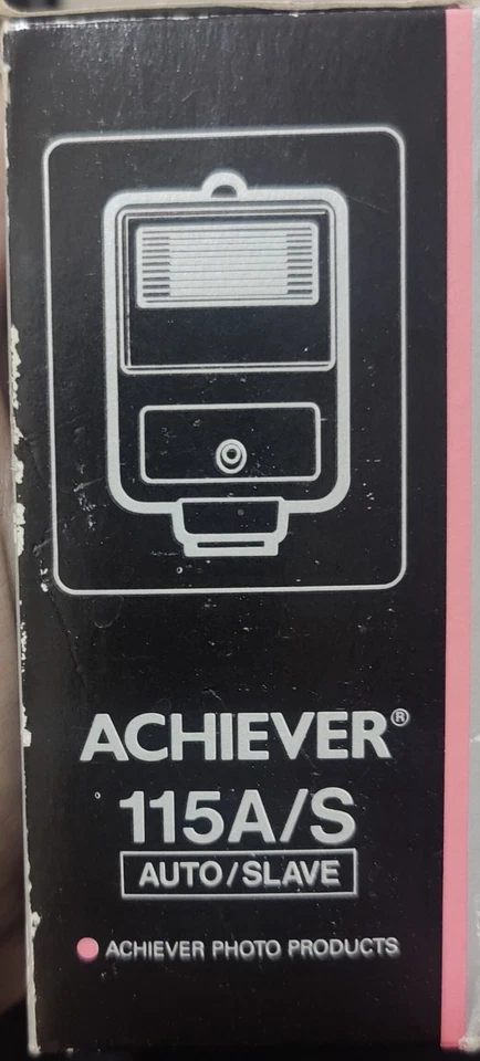 Achiever 115a/S AUTO Flash Unit For Film Camera Vintage EUC IOB - Image 4 of 4