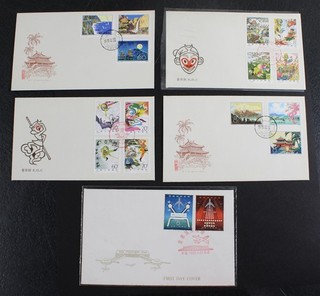 CKStamps: Cina PRC francobolli Scott#1519 1524 1547 1554 1608 1609 usati in copertina
