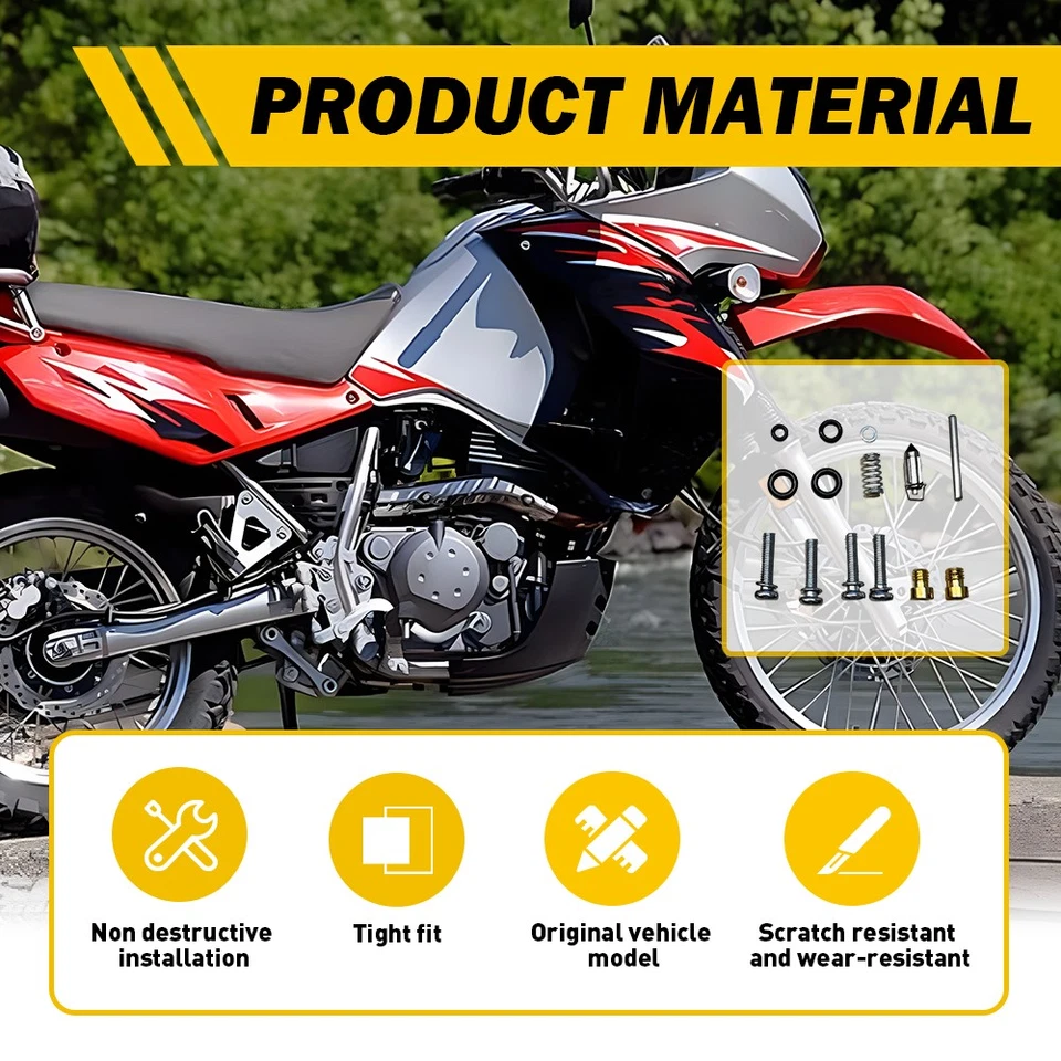 CARBURETOR CARB REPAIR REBUILD KIT Fits For Kawasaki KLR650 KLR 650 1987-2018 - Image 4 of 4