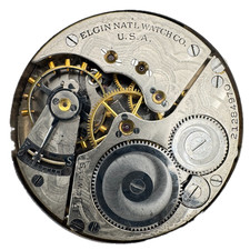 Antique 16s 1919 Elgin 6 17j Mechanical Hunter Pocket Watch Movement 386 USA
