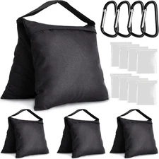Aimosen 4 Packs Sandbags Weight Bags for Light Stand Photography 4PCS, Black 
