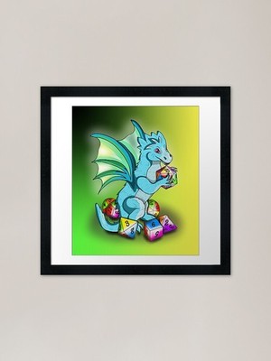 Baby Drache Spielzeit Gerahmte Kunst Pr Gerahmtes Wandbild Poster Leinwanddruck Bild