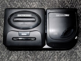 Sega Genesis & Sega CD - Console UNTESTED - AS IS - FOR PARTS ONLY