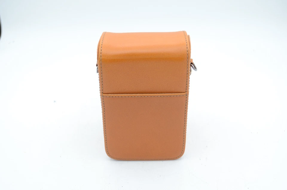 Estuche para cámara de cuero Gariz con correa para el cuello y mini estuche CP-LSPLB, marrón claro Foto 2 de 4