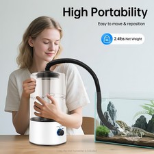 Reptile Terrarium Humidifier Fogger 4L Capacity Misting Machine With Hose USA