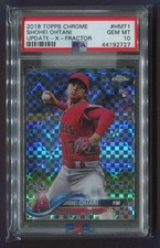2018 TOPPS CHROME UPDATE X-FRACTOR SHOHEI OHTANI ROOKIE CARD # 68/99 RC PSA 10