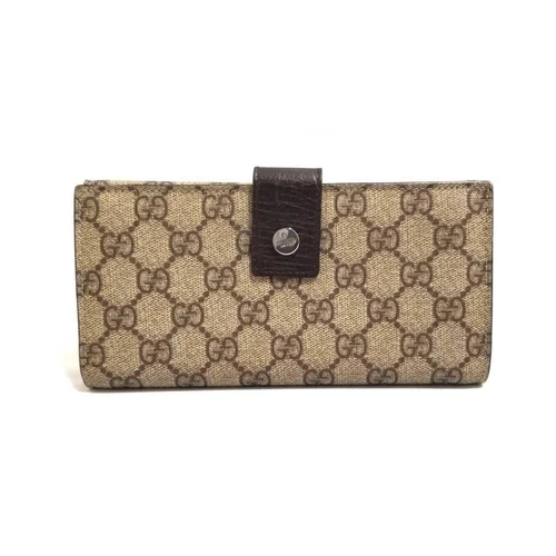 Gucci Portefeuille Long Gg Plus Pvc 115046 Homme Femme Motif Suprême