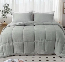 KASENTEX COMFORTER SET SOFT & COZY SIZE Full/Queen COLOR Grey