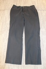 Lee Pants Womens 16 Black Regular Fit Straight Leg Mid Rise Secretly Shapes