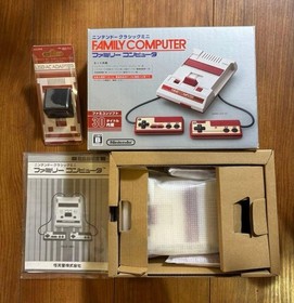Nintendo Classic Mini Family Computer console Red White w/Dedicated AC adapter