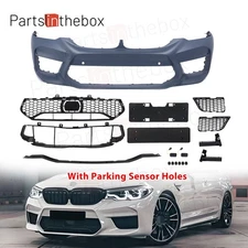 For BMW 5 Series G30 2017-2019 M5 Style Full Front Bumper Grille Conversion Kit