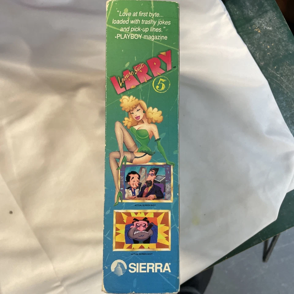 Leisure Suit Larry 5 Passionate Patti Big Box PC Tandy Sierra Hintbook Glasses - Image 4 of 4