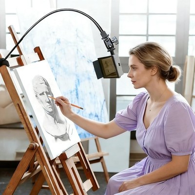 See-Through Camera Lucida Drawing Tool, Optical Drawing Aid 360° Adjustable