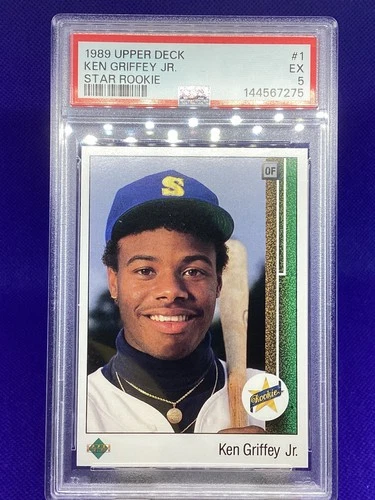 1989 Upper Deck #1 Star Rookie KEN GRIFFEY JR PSA 5 EX. Not sure what I missed