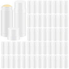 50 Pcs 60Ml/2Oz Empty Deodorant Containers Twist up Plastic Filling Bottle Refil