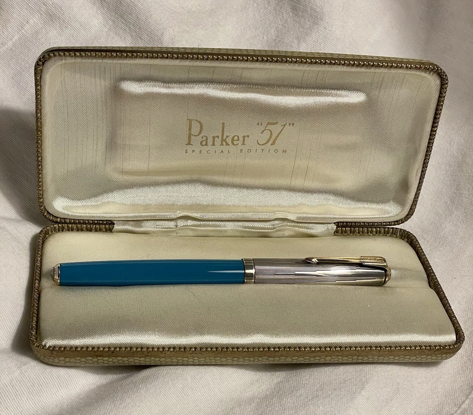 Pluma Estilográfica Parker Edición Limitada 2002 Modelo 51 Empire State con Caja USADA Foto 4 de 4
