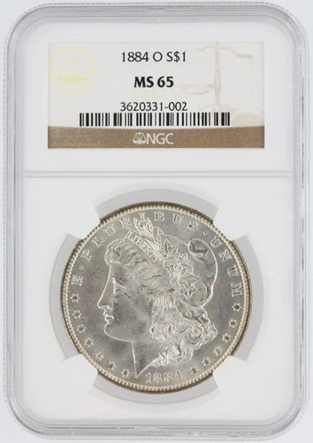 1884-O Morgan Silver Dollar NGC MS65 S$1 New Orleans Minted No Reserve