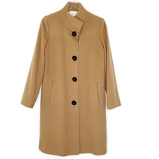 Fleurette Loro Piano Wool Cashmere Coat 4 Camel Oversized USA Made Womens