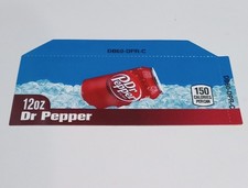 Dr Pepper Dixie Narco & Vendo Vending Flavor Strip Drink Label 12 oz. Can