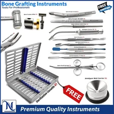 Bone Grafting Instruments Dental Implant Graft Syringe Collector Scraper+Cassete