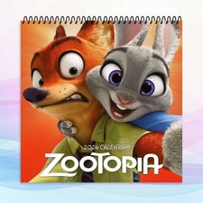 Zootopia 2026 Calendar, Cute Animal Cartoon Art, Fun Room Decor Gift
