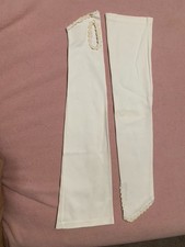 Vintage white opera length gloves fingerless