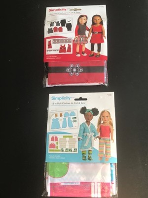 Patter girl crafts 18'' American doll size clothes skirt pants cut sew simplicity