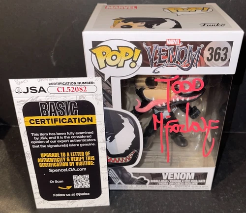 Todd McFarlane Venom Autographed Eddie Brock Drawer Signed Funko JSA Protector 3