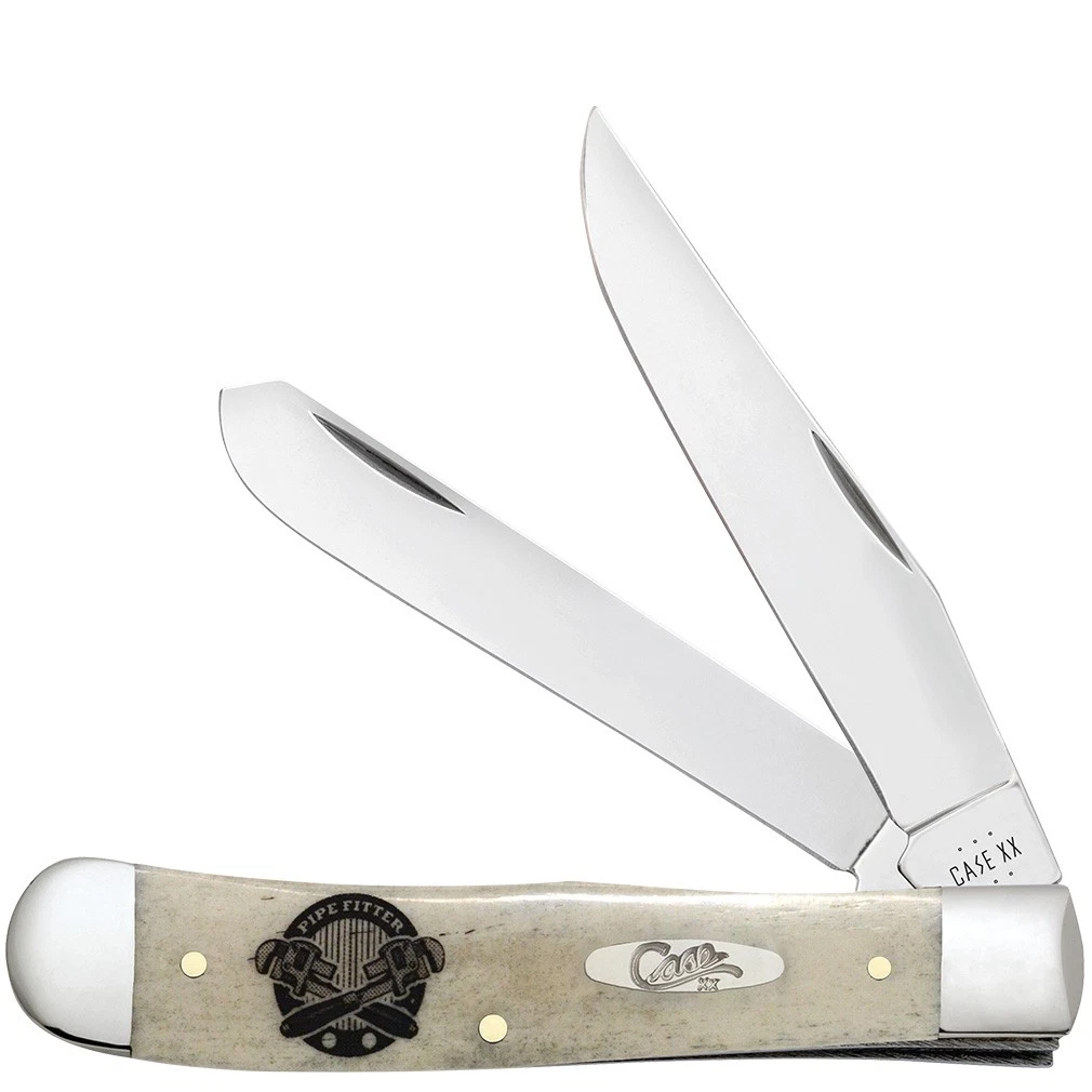 コスタボダ　Kjell Engman 金属製ボルト Machoシリーズ　希少 CASE XX KNIVES PIPE FITTER NATURAL SMOOTH BONE TRAPPER 6254 SS