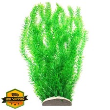 unootel Extra Large 23in Tall Aquarium Grass Plants D cor Plastic Green